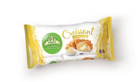 Croissant cu Cremă de Vanilie Cornelius 50g