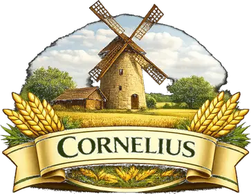 Logo Cornelius — covrigi și turtă dulce din Suceava